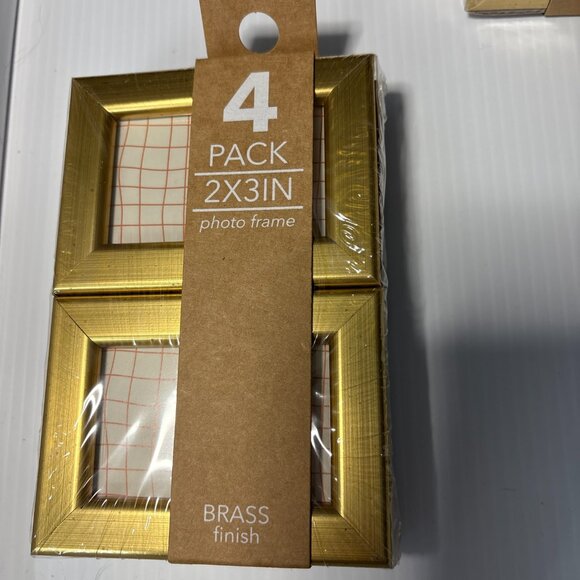 Harbortown 4pk 2"x3" Soft Linear Profile Mini Picture Frames - Picture 1 of 4